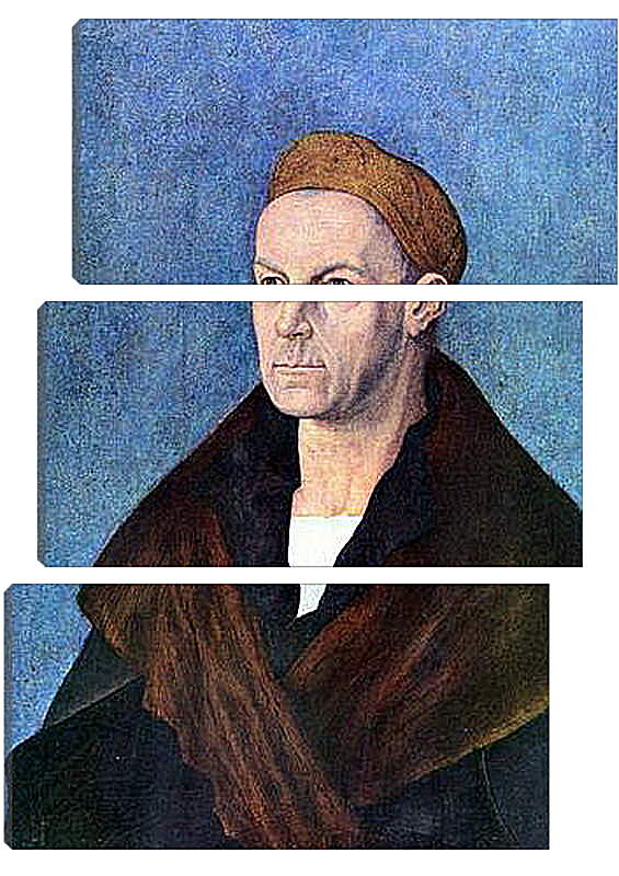 Модульная картина - Portrat des Jakob Fugger. Портрет Якоба Фуггера. Альбрехт Дюрер