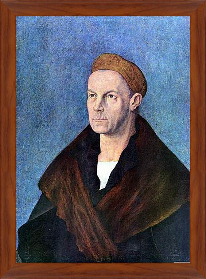 Картина в раме - Portrat des Jakob Fugger. Портрет Якоба Фуггера. Альбрехт Дюрер