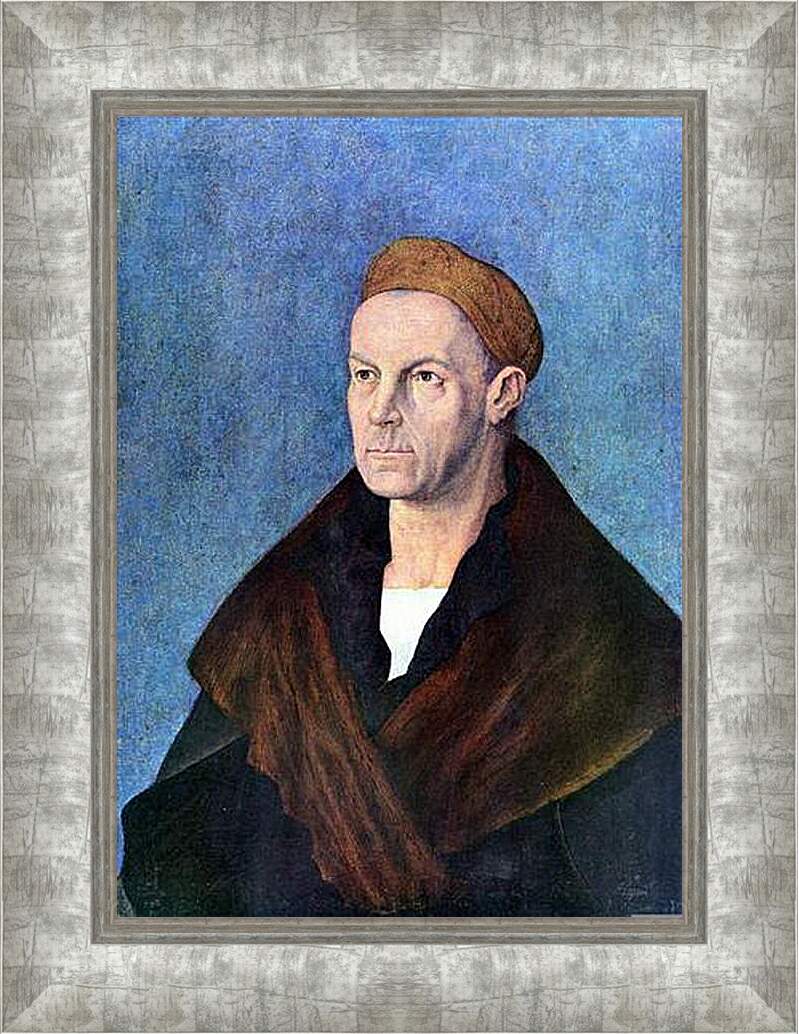 Картина в раме - Portrat des Jakob Fugger. Портрет Якоба Фуггера. Альбрехт Дюрер