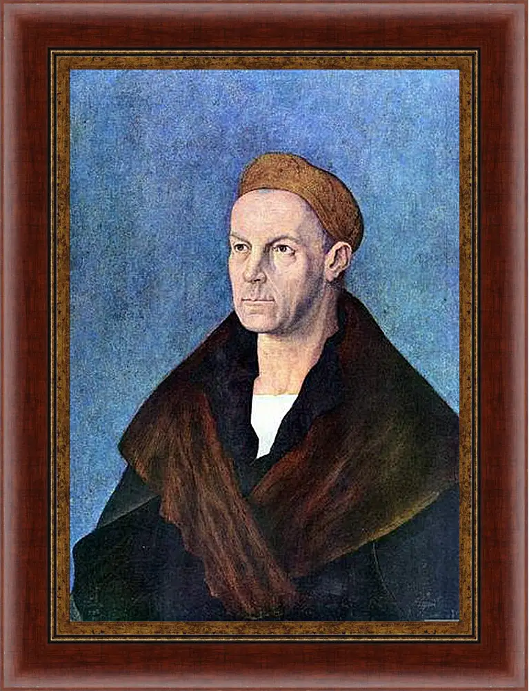 Картина в раме - Portrat des Jakob Fugger. Портрет Якоба Фуггера. Альбрехт Дюрер