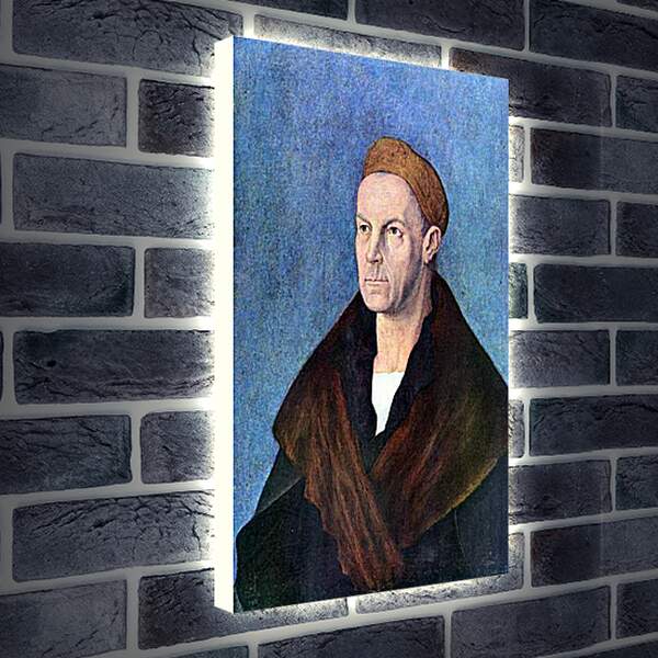 Лайтбокс световая панель - Portrat des Jakob Fugger. Портрет Якоба Фуггера. Альбрехт Дюрер