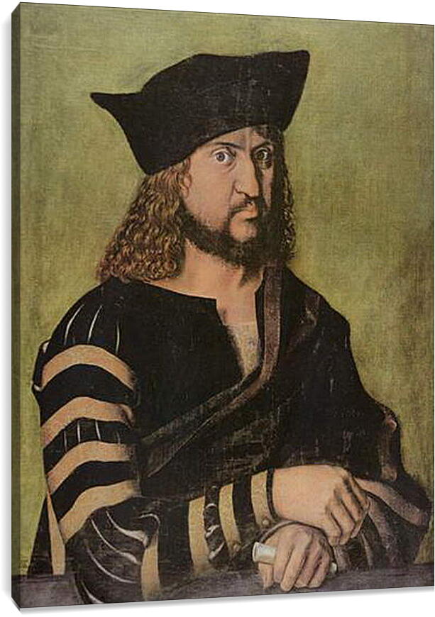 Постер и плакат - Portrat Friedrichs des Weisen, Kurfurst von Sachsen. Портрет саксонского курфюрста Фридриха Мудрого III. Альбрехт Дюрер