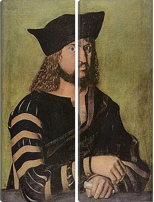Модульная картина - Portrat Friedrichs des Weisen, Kurfurst von Sachsen. Портрет саксонского курфюрста Фридриха Мудрого III. Альбрехт Дюрер