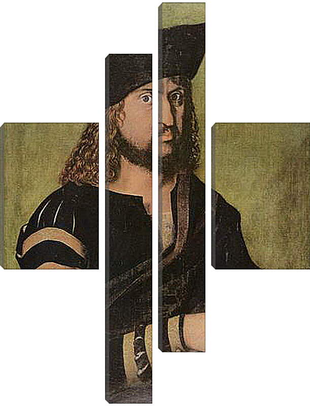 Модульная картина - Portrat Friedrichs des Weisen, Kurfurst von Sachsen. Портрет саксонского курфюрста Фридриха Мудрого III. Альбрехт Дюрер