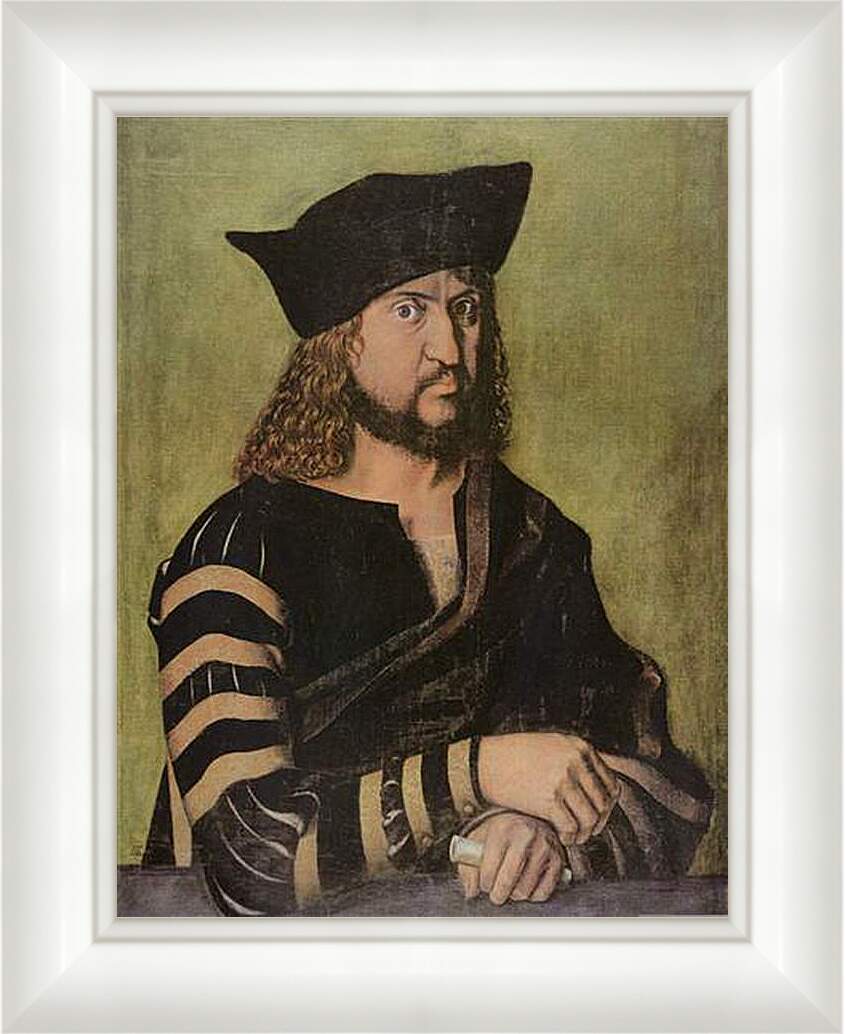 Картина в раме - Portrat Friedrichs des Weisen, Kurfurst von Sachsen. Портрет саксонского курфюрста Фридриха Мудрого III. Альбрехт Дюрер