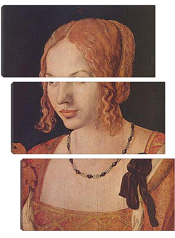 Модульная картина - Portrat einer Venezianerin - Портрет венецианки. Альбрехт Дюрер