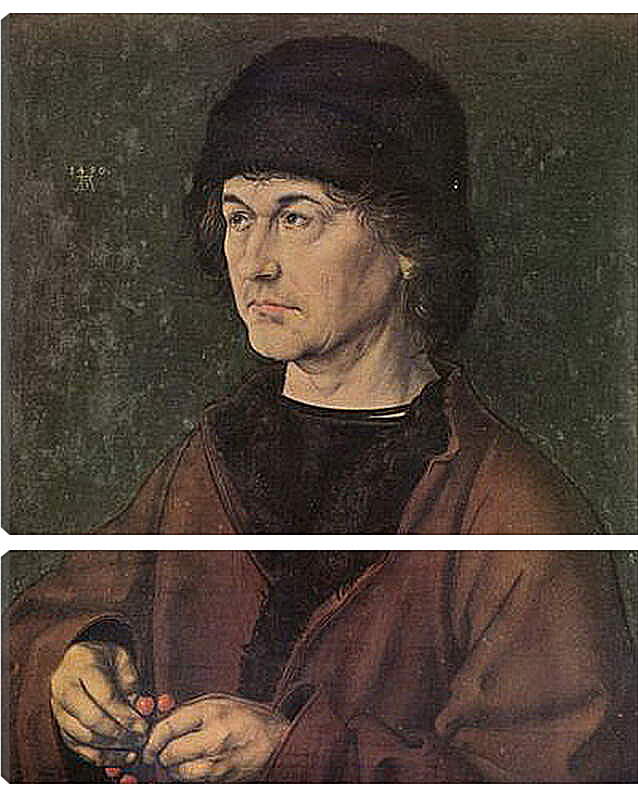 Модульная картина - Portrat Albrecht D&#252. Альбрехт Дюрер Старший. Альбрехт Дюрер