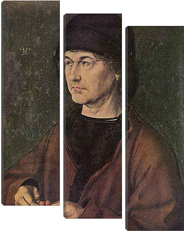 Модульная картина - Portrat Albrecht D&#252. Альбрехт Дюрер Старший. Альбрехт Дюрер