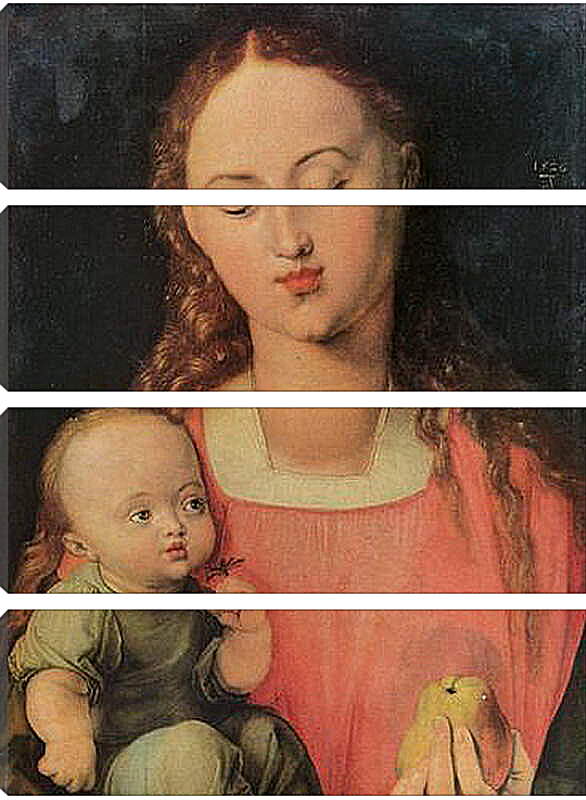 Модульная картина - Maria mit Kind. Мария с младенцем. Альбрехт Дюрер