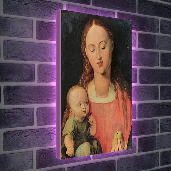 Лайтбокс световая панель - Maria mit Kind. Мария с младенцем. Альбрехт Дюрер
