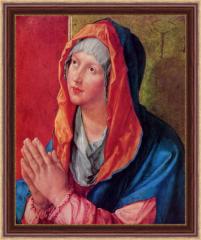 Картина в раме - Betende Maria. Молящаяся Мария. Альбрехт Дюрер
