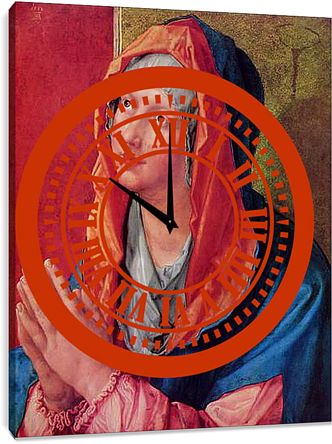 Часы картина - Betende Maria. Молящаяся Мария. Альбрехт Дюрер