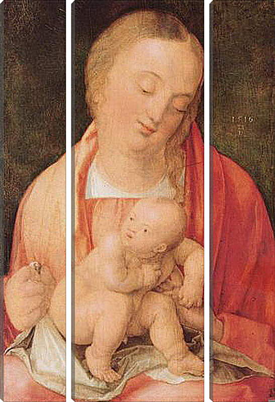 Модульная картина - Maria mit dem hockenden Kind. Мадонна с младенцем. Альбрехт Дюрер