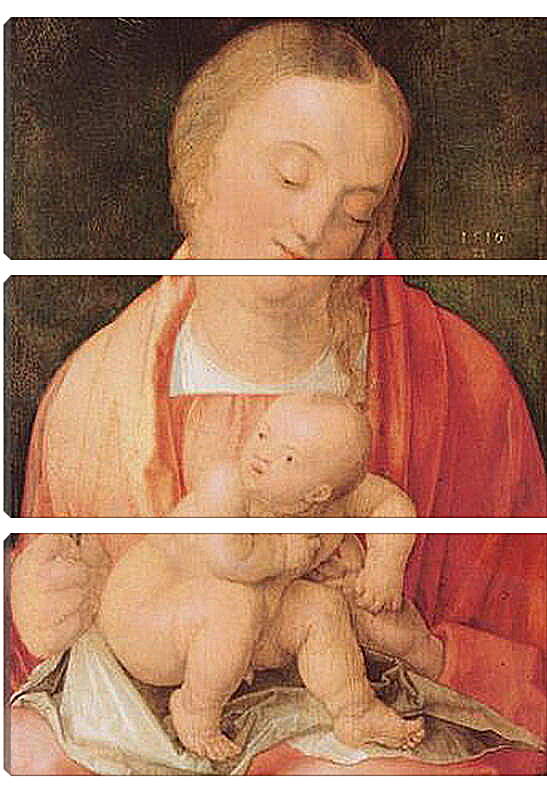 Модульная картина - Maria mit dem hockenden Kind. Мадонна с младенцем. Альбрехт Дюрер