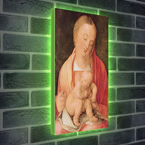 Лайтбокс световая панель - Maria mit dem hockenden Kind. Мадонна с младенцем. Альбрехт Дюрер