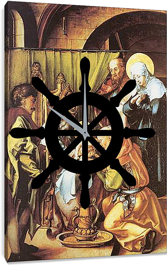 Часы картина - Die sieben Schmerzen Maria, Mitteltafel (Beschneidung Christi). Обрезание Христа. Альбрехт Дюрер