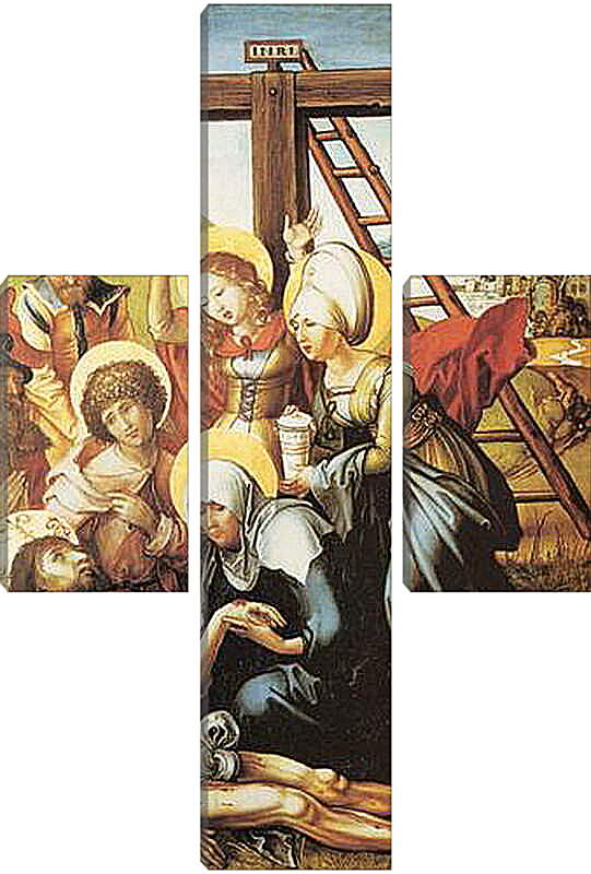 Модульная картина - Die sieben Schmerzen Maria, Mitteltafel (die Beweinung Christi). Оплакивание Христа. Альбрехт Дюрер