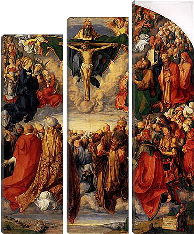 Модульная картина - Adoration of the Trinity. Поклонение Святой Троице. Альбрехт Дюрер