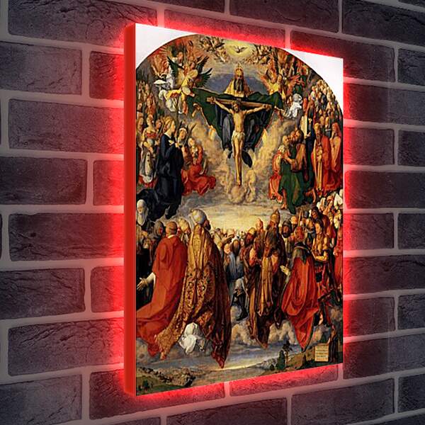 Лайтбокс световая панель - Adoration of the Trinity. Поклонение Святой Троице. Альбрехт Дюрер