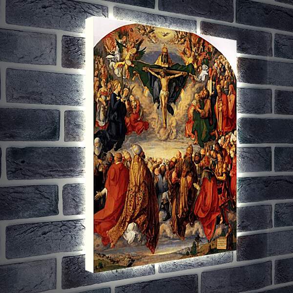 Лайтбокс световая панель - Adoration of the Trinity. Поклонение Святой Троице. Альбрехт Дюрер