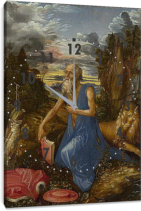 Часы картина - Saint Jerome. Святой Иероним в пустыне. Альбрехт Дюрер