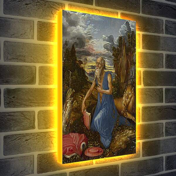 Лайтбокс световая панель - Saint Jerome. Святой Иероним в пустыне. Альбрехт Дюрер