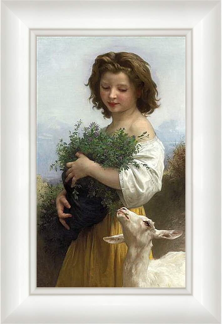 Картина в раме - Little Esmeralda - Маленькая Эсмеральда. Адольф Вильям Бугро