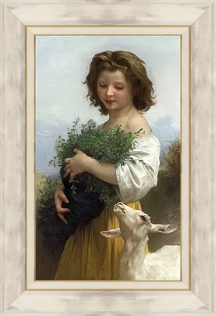 Картина в раме - Little Esmeralda - Маленькая Эсмеральда. Адольф Вильям Бугро