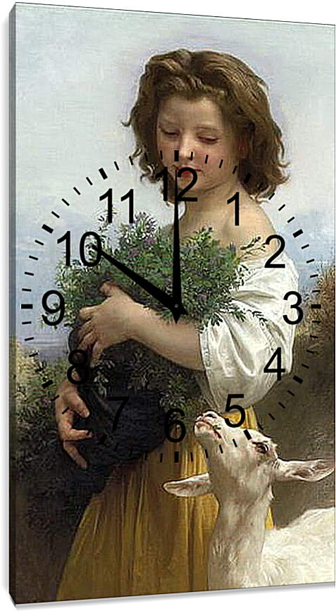 Часы картина - Little Esmeralda - Маленькая Эсмеральда. Адольф Вильям Бугро
