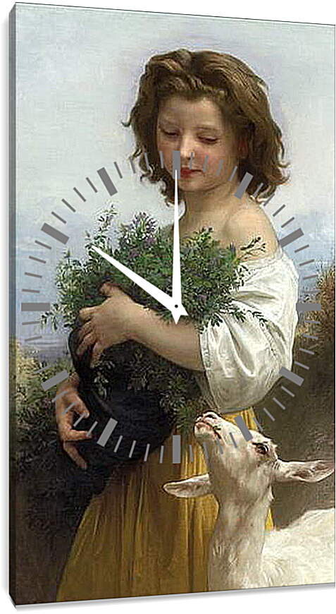 Часы картина - Little Esmeralda - Маленькая Эсмеральда. Адольф Вильям Бугро