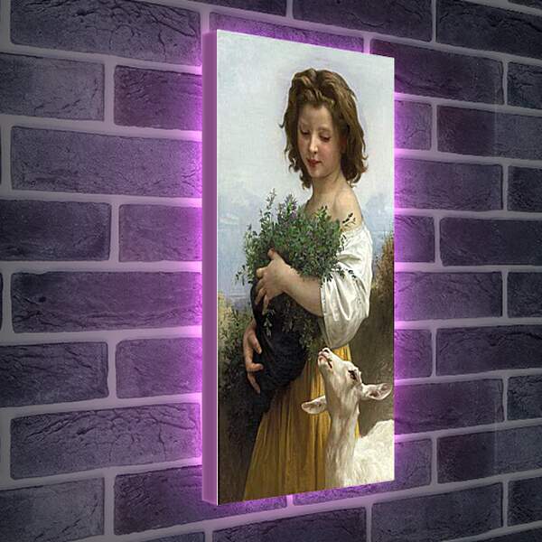 Лайтбокс световая панель - Little Esmeralda - Маленькая Эсмеральда. Адольф Вильям Бугро