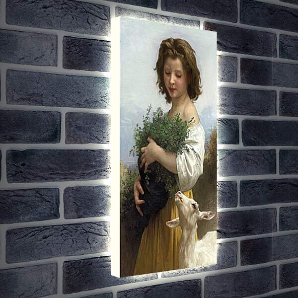 Лайтбокс световая панель - Little Esmeralda - Маленькая Эсмеральда. Адольф Вильям Бугро
