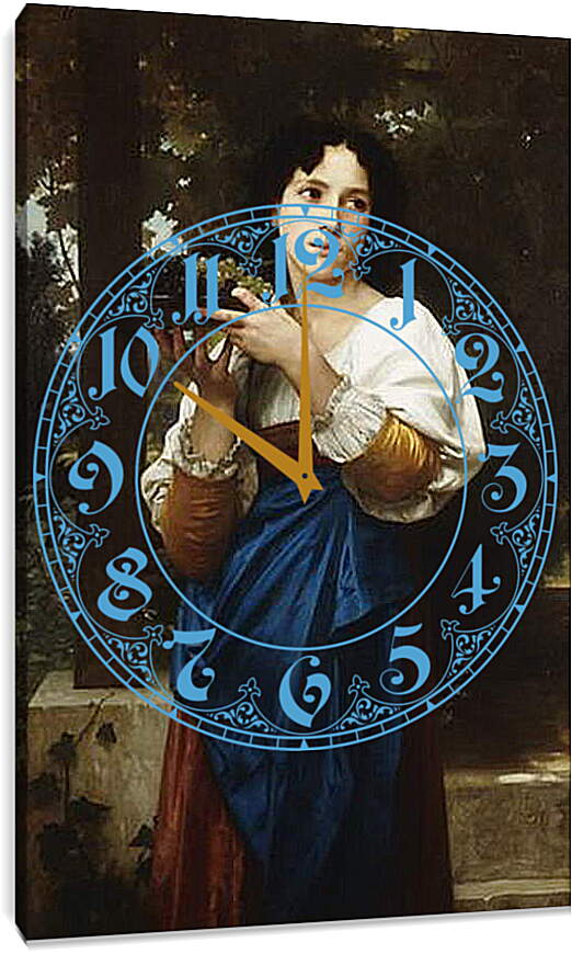 Часы картина - La treille. Адольф Вильям Бугро