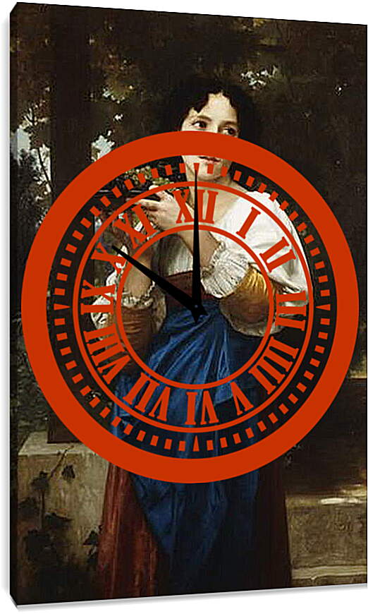 Часы картина - La treille. Адольф Вильям Бугро