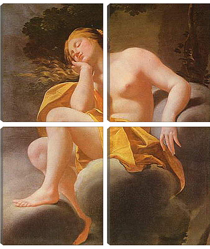 Модульная картина - Венера, спящая на облаках. Адольф Вильям Бугро