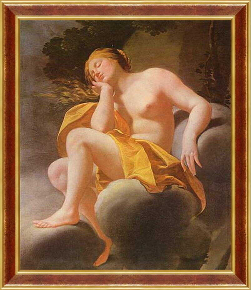 Картина в раме - Венера, спящая на облаках. Адольф Вильям Бугро