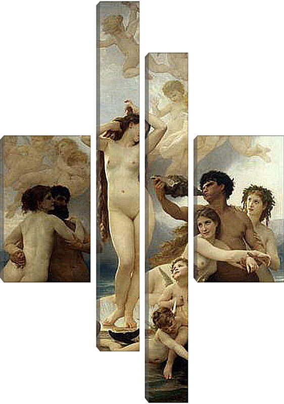 Модульная картина - Birth of Venus - Рождение Венеры. Адольф Вильям Бугро