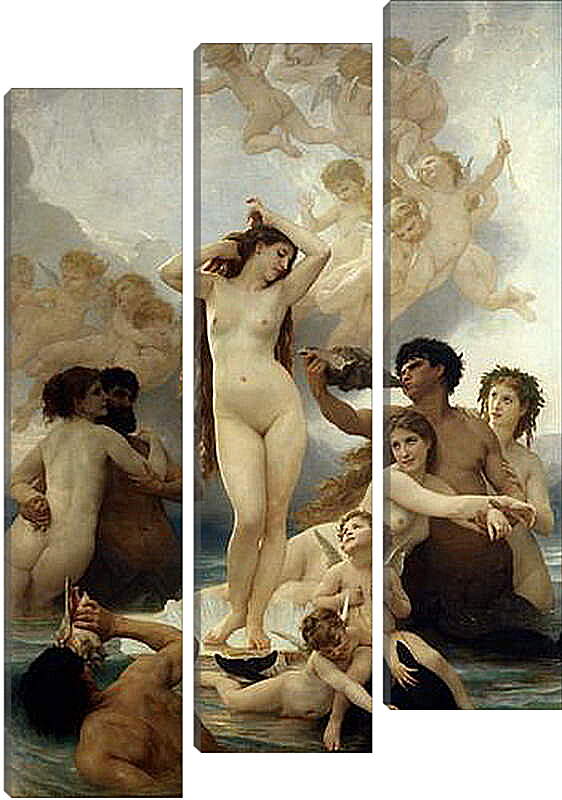 Модульная картина - Birth of Venus - Рождение Венеры. Адольф Вильям Бугро