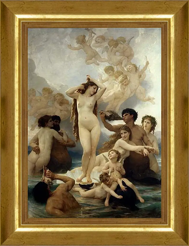 Картина в раме - Birth of Venus - Рождение Венеры. Адольф Вильям Бугро