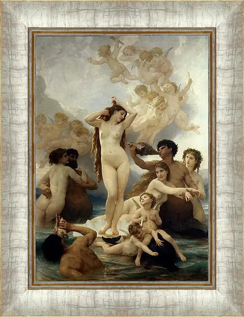 Картина в раме - Birth of Venus - Рождение Венеры. Адольф Вильям Бугро