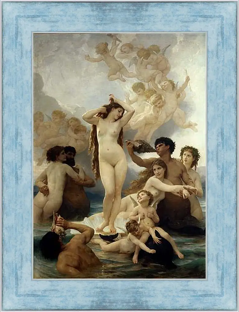 Картина в раме - Birth of Venus - Рождение Венеры. Адольф Вильям Бугро