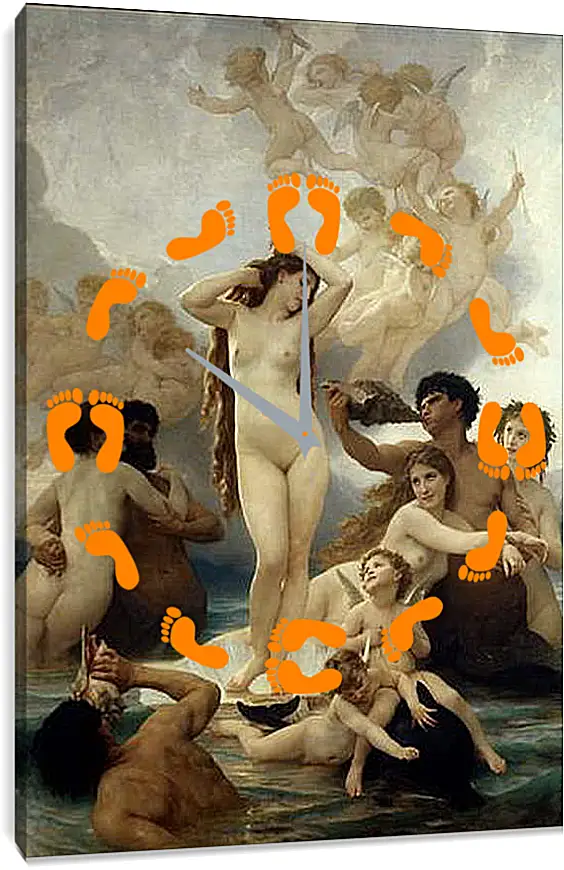 Часы картина - Birth of Venus - Рождение Венеры. Адольф Вильям Бугро