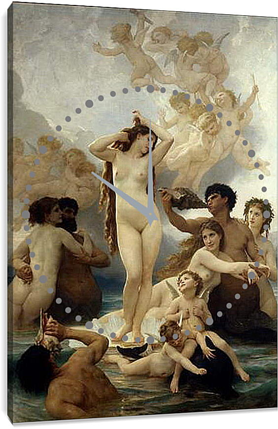 Часы картина - Birth of Venus - Рождение Венеры. Адольф Вильям Бугро