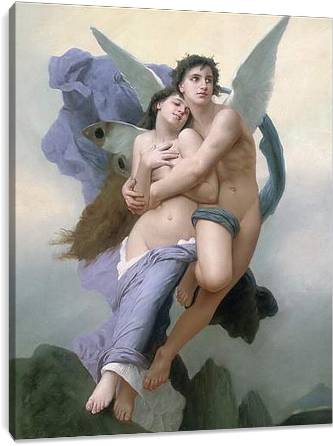Постер и плакат - The Abduction of Psyche - Похищение Психеи. Адольф Вильям Бугро