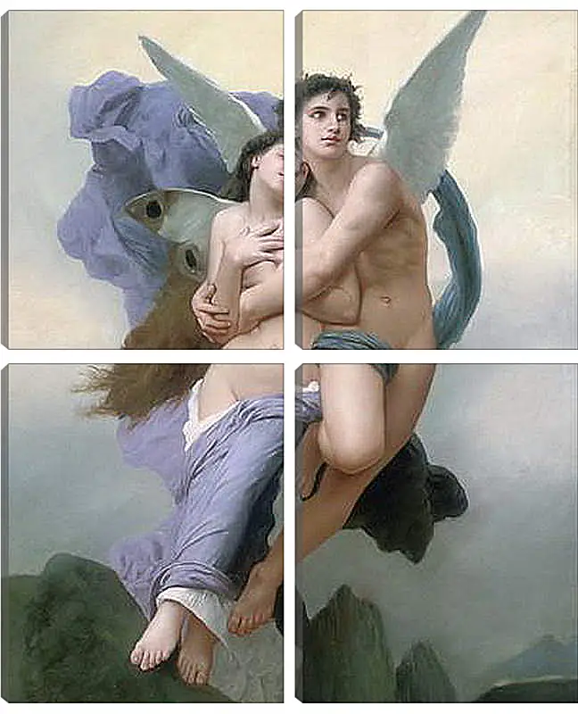 Модульная картина - The Abduction of Psyche - Похищение Психеи. Адольф Вильям Бугро