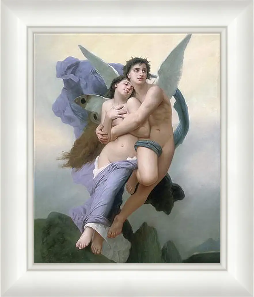 Картина в раме - The Abduction of Psyche - Похищение Психеи. Адольф Вильям Бугро