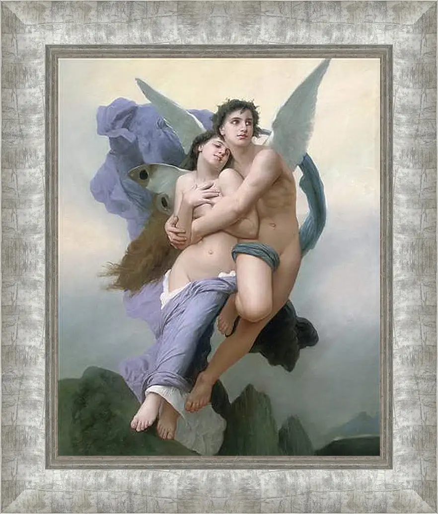 Картина в раме - The Abduction of Psyche - Похищение Психеи. Адольф Вильям Бугро