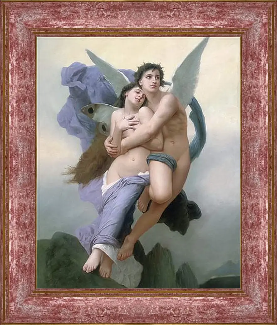 Картина в раме - The Abduction of Psyche - Похищение Психеи. Адольф Вильям Бугро