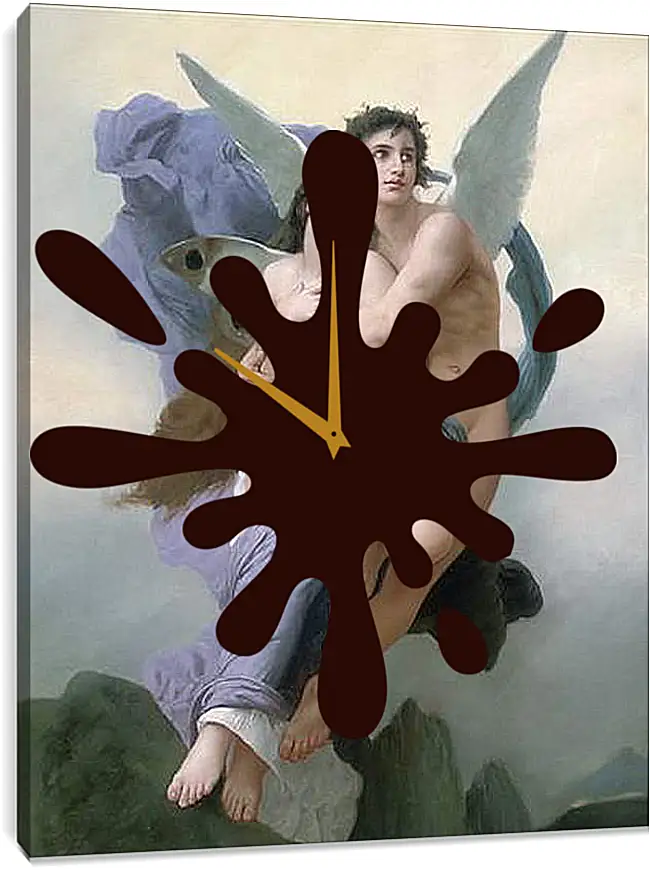 Часы картина - The Abduction of Psyche - Похищение Психеи. Адольф Вильям Бугро
