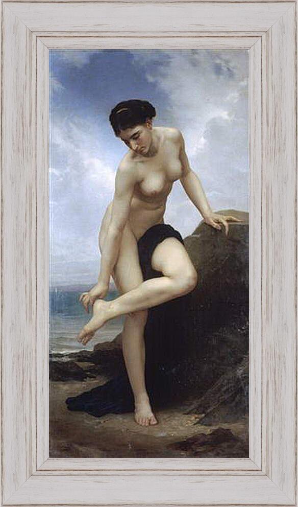Картина в раме - Apres le bain 1875. После купания. Адольф Вильям Бугро